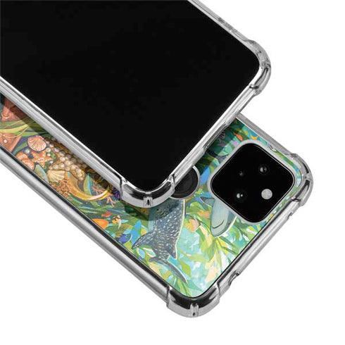 Mermaid with Sea Stars in Her Hair by Ivy Dolamore Google Pixel 5 Clear Case